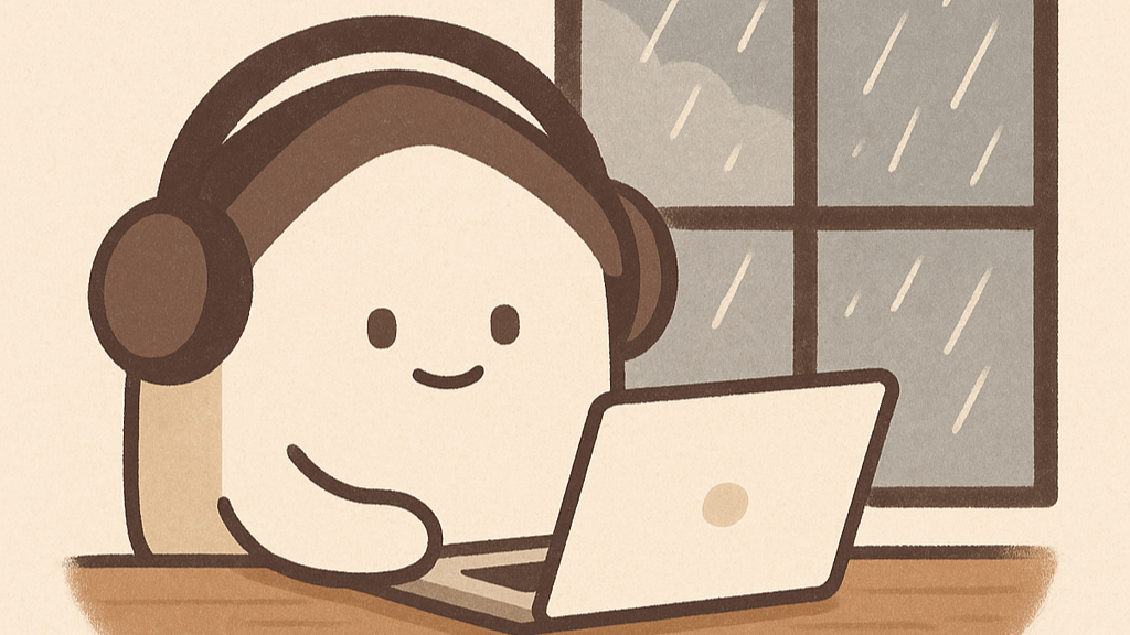 我在屋裡，雷聲剛好經過